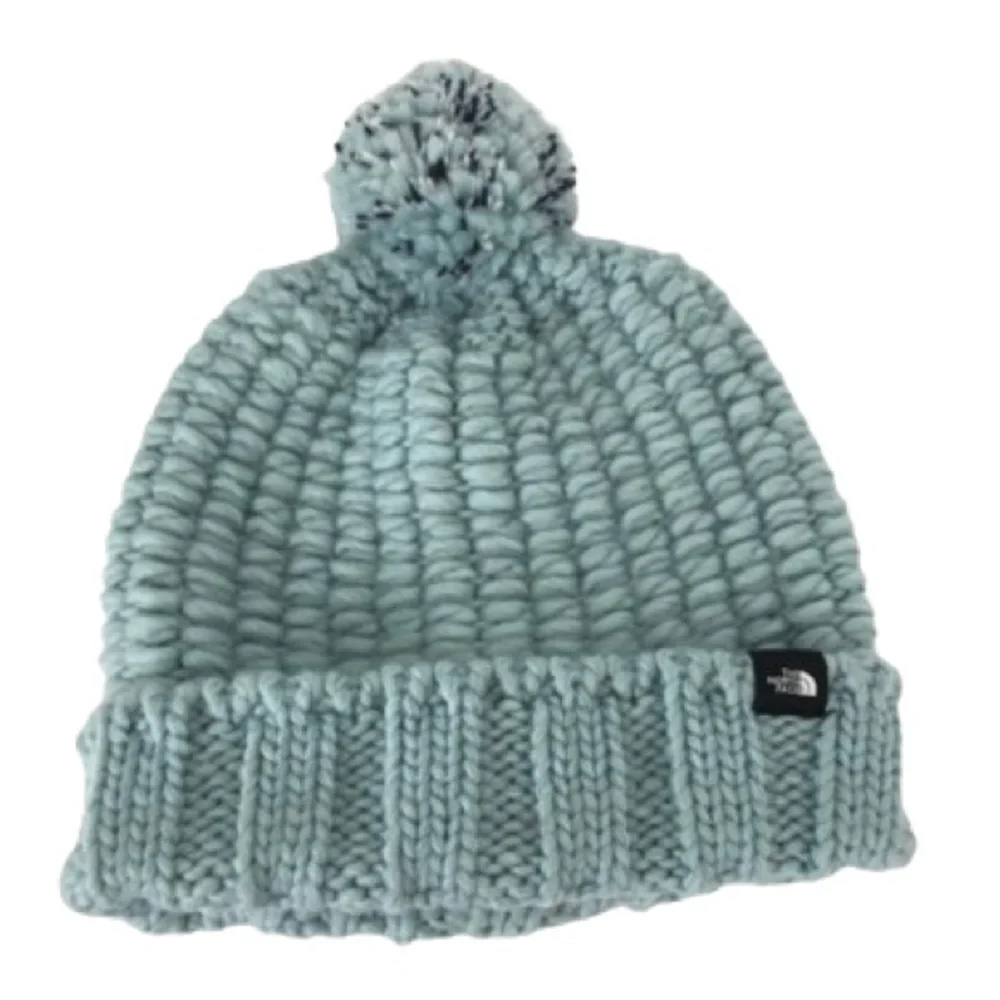 The North Face Kids Beanie Hat Baby Blue Junior Kids One Size Winter Hat